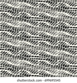 Monochrome Wavy Brushed Mesh Pattern