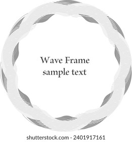 Monochrome wavy and curved frame set
