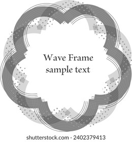 Monochrome wavy and curved frame set
