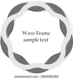 Monochrome wavy and curved frame set

