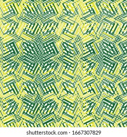 Monochrome wavy, zig-zag, curvy, criss-cross intersected, interlocked, interlace lines abstract texture, pattern