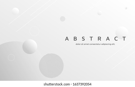monochrome white grey abstract background design template