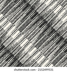 Monochrome Wood Grain Textured Diagonal Striped Pattern