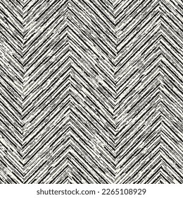 Monochrome Wood Grain Textured Herringbone Pattern