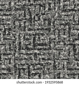 Monochrome Wood Grain Textured Intricate Striped Pattern