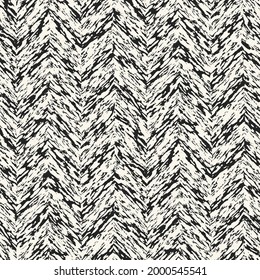 Monochrome Holzkörner, strukturiert Zigzag Nahtloses Muster 