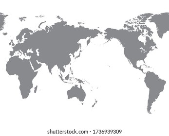 A monochrome world map silhouette