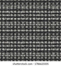 Monochrome Woven Effect Textured Checkered Pattern