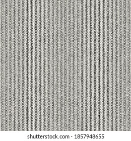 Monochrome Woven Effect Textured Micro Stripes Seamless Pattern