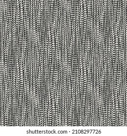 Monochrome Woven Effect Textured Wavy Pattern