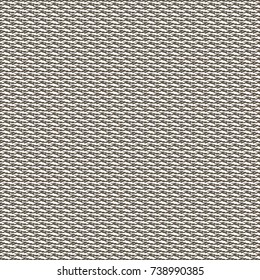 Monochrome woven textile pattern. Abstract vector.
