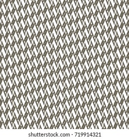 Monochrome zigzag decorative pattern. Abstract vector.