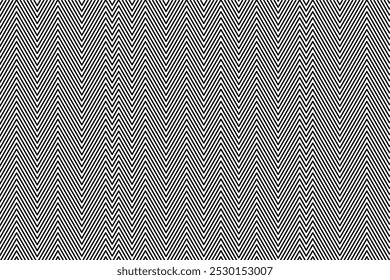 Ziguezague monocromático linhas vetor moderno padrão geométrico