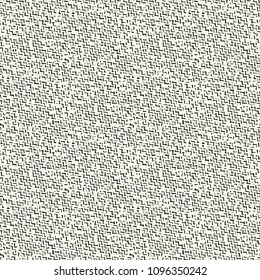 Monochrome Zigzag Textured Damaged Background. Seamless Pattern.