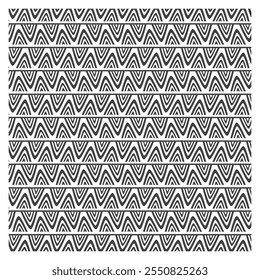 Diseño Abstractas de triángulo en zigzag monocromático