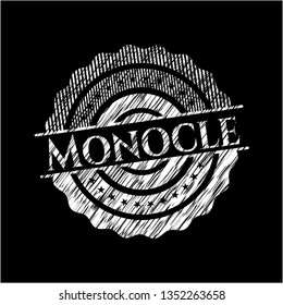 Monocle chalk emblem
