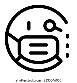Monocle hipster emoji with a single lens on the Eye