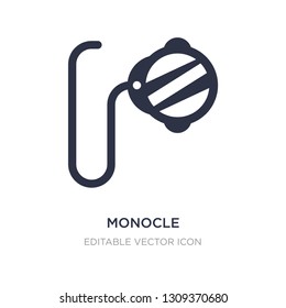 monocle icon on white background. Simple element illustration from Fashion concept. monocle icon symbol design.