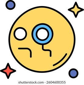 Monocle Line vector Icon Design