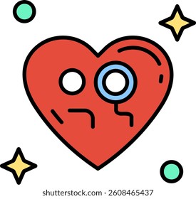 Monocle Line vector Icon Design