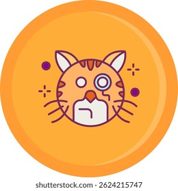 Design de ícone de vetor de linha monocle