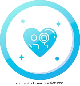 Diseño de icono de Vector de línea monóculo