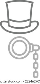Monocle vector icon. Can be used for printing, mobile and web applications.