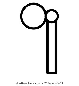 Monocle Vector Line Icon Design