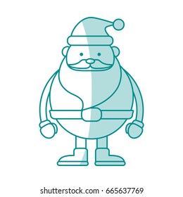 monocromatic Santa Claus design