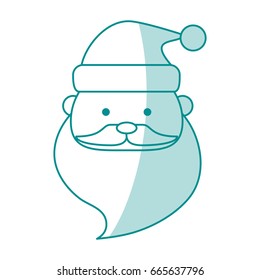 monocromatic Santas face design