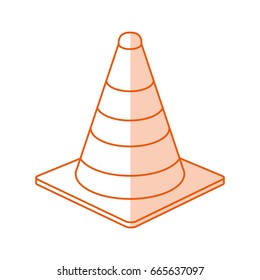 monocromatic traffic cone design