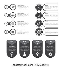 Monocrome Infographics Element