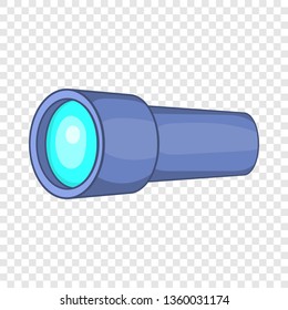 Monocular icon in cartoon style on a background for any web design 