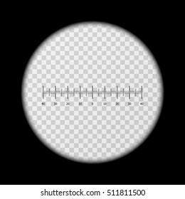 Monoculars, Spyglass View Vector Template