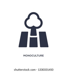 monoculture icon. Simple element illustration from agriculture farming and gardening concept. monoculture editable symbol design on white background. Can be use for web and mobile.