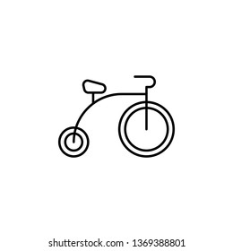 monocycle, bicycle icon. Element of carnival and amusement icon. Thin line icon for website design and development, app development. Premium icon