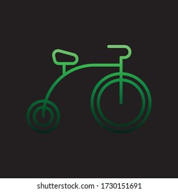 monocycle, bicycle nolan icon. Simple thin line, outline vector of Carnival and amusement icons for ui and ux, website or mobile application