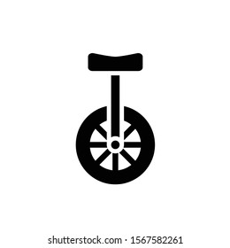 monocycle icon vector glyph style design