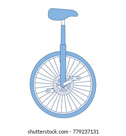 monocycle race isolated icon