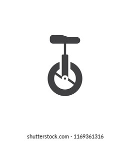 Monocycle vector icon. filled flat sign for mobile concept and web design. one wheel cycle simple solid icon. Symbol, logo illustration. Pixel perfect vector graphics