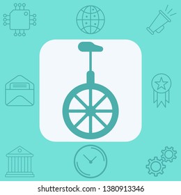Monocycles vector icon sign symbol