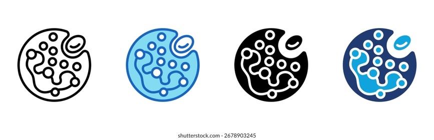 Icono de monocito Multi Style Ilustración vectorial