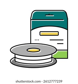 monofilament line color icon vector. monofilament line sign. isolated symbol illustration