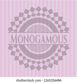 Monogamous pink emblem