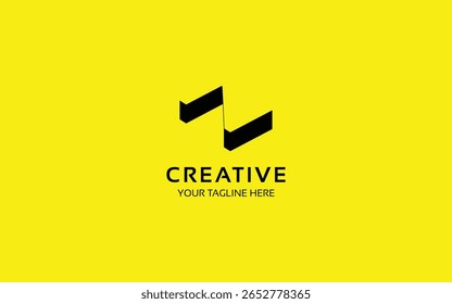 Monogram 3D logo template with letter Z for company