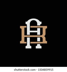 Monogram AB, BA, A, B letters template logo black, gold and grey. clothing, baseball and football