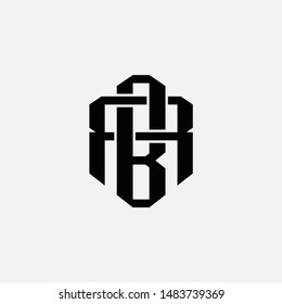 Monogram AB letters template logo initial