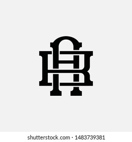 Monogram AB letters template logo initial