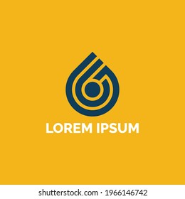 Diseño de logotipo abstracto monograma con vector de letra GB