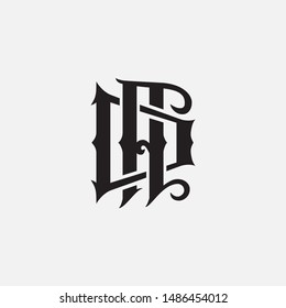 monogram AD, DA, D, A template logo, clothing, apparel, tattoo, and victorian